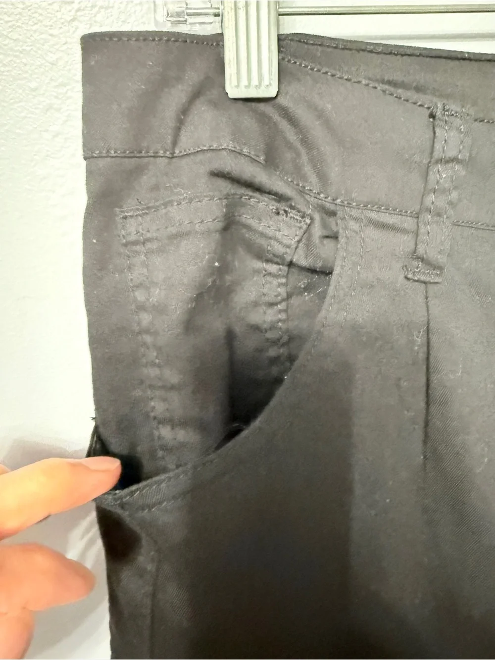 VIP Black Cargo Pants with D-Ring Utility Details
